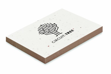 Logo trade advertising products image of: Grass/seed paper memo pad