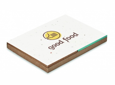 Logotrade advertising product image of: Grass/seed paper memo pad