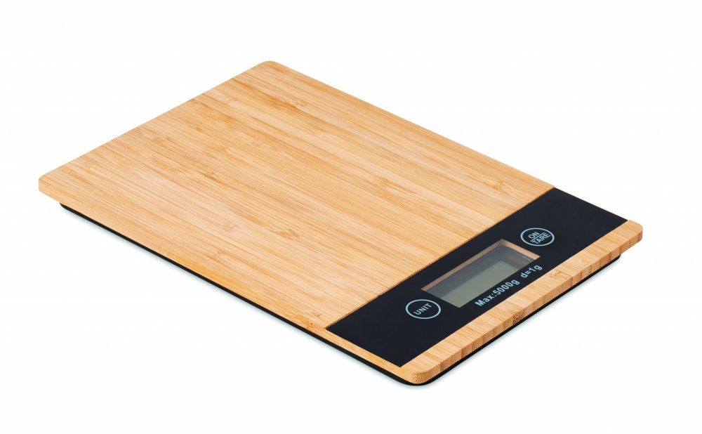 Logotrade promotional merchandise image of: Bamboo digital kitchen scales