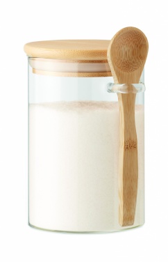 Logotrade business gift image of: Glass jar with spoon 600 ml