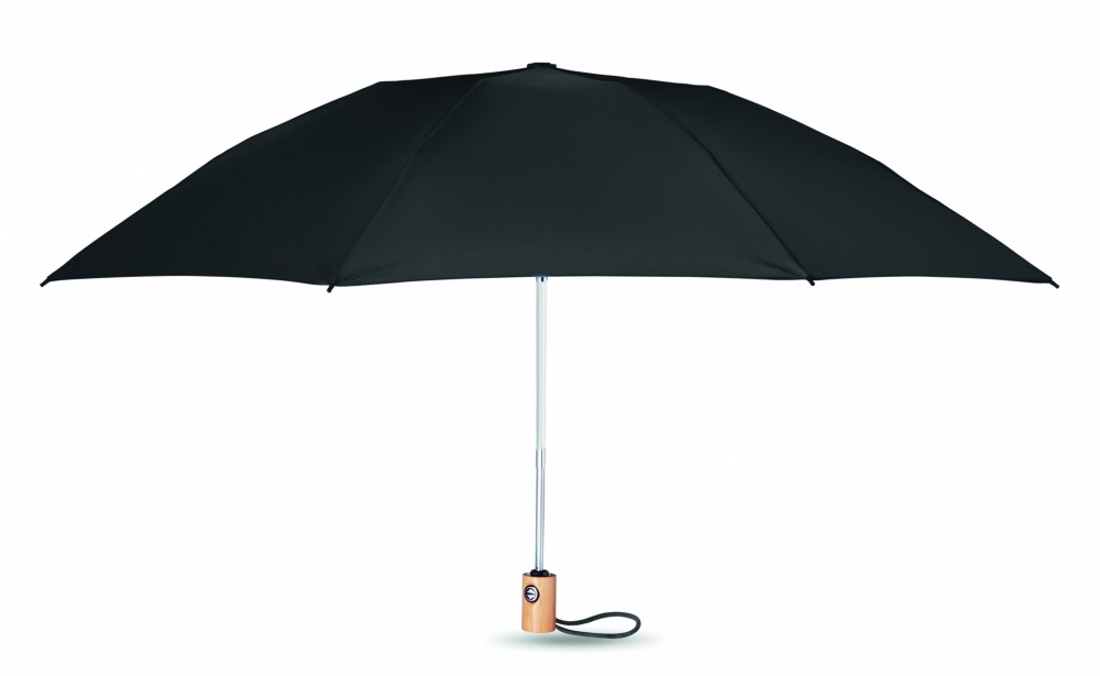 Logo trade promotional giveaways image of: 23 inch 190T RPET umbrella