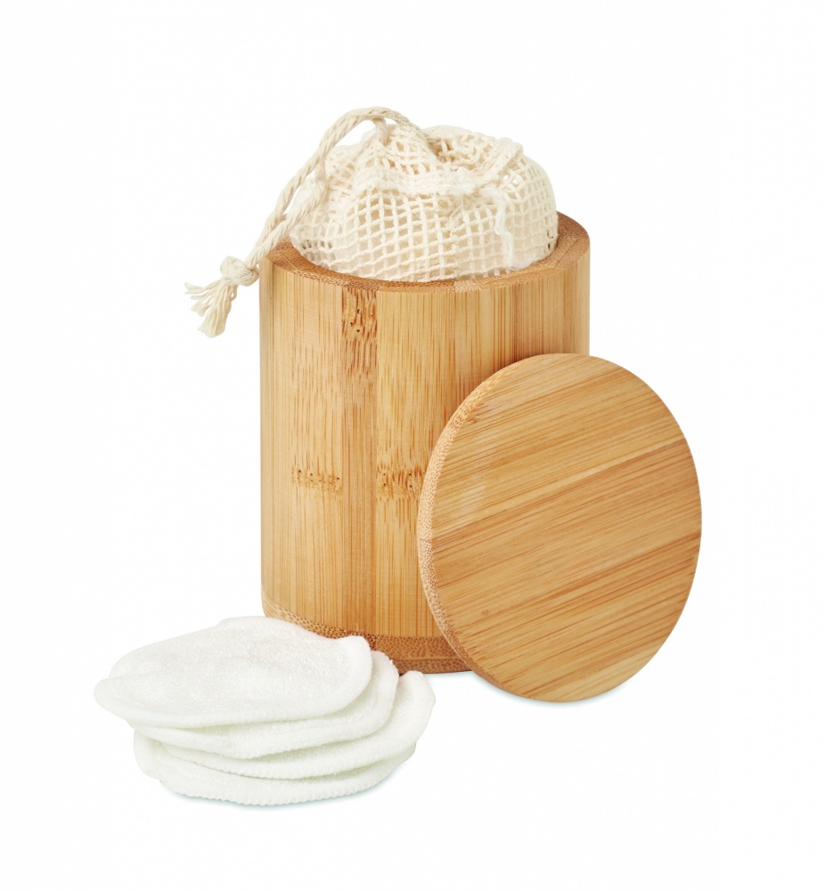 Logotrade business gift image of: Bamboo fibre cleansing pad set