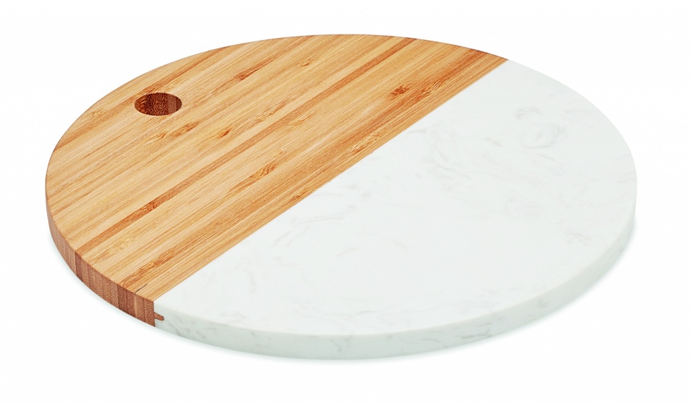 Logo trade corporate gifts picture of: Marble/ bamboo serving board