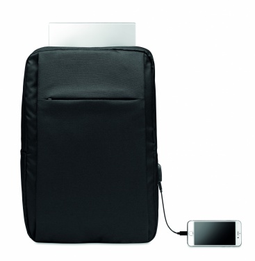 Logotrade promotional merchandise photo of: Laptop backpack in 300D RPET