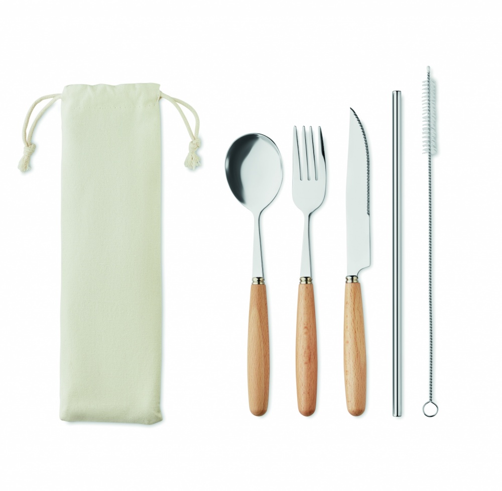 Logotrade promotional product image of: Cutlery set stainless steel