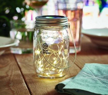 Logotrade promotional gift picture of: Solar mason jar outdoor lamp