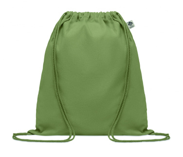 Logo trade promotional gifts image of: Organic cotton drawstring bag