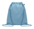 Organic cotton drawstring bag, Baby Blue