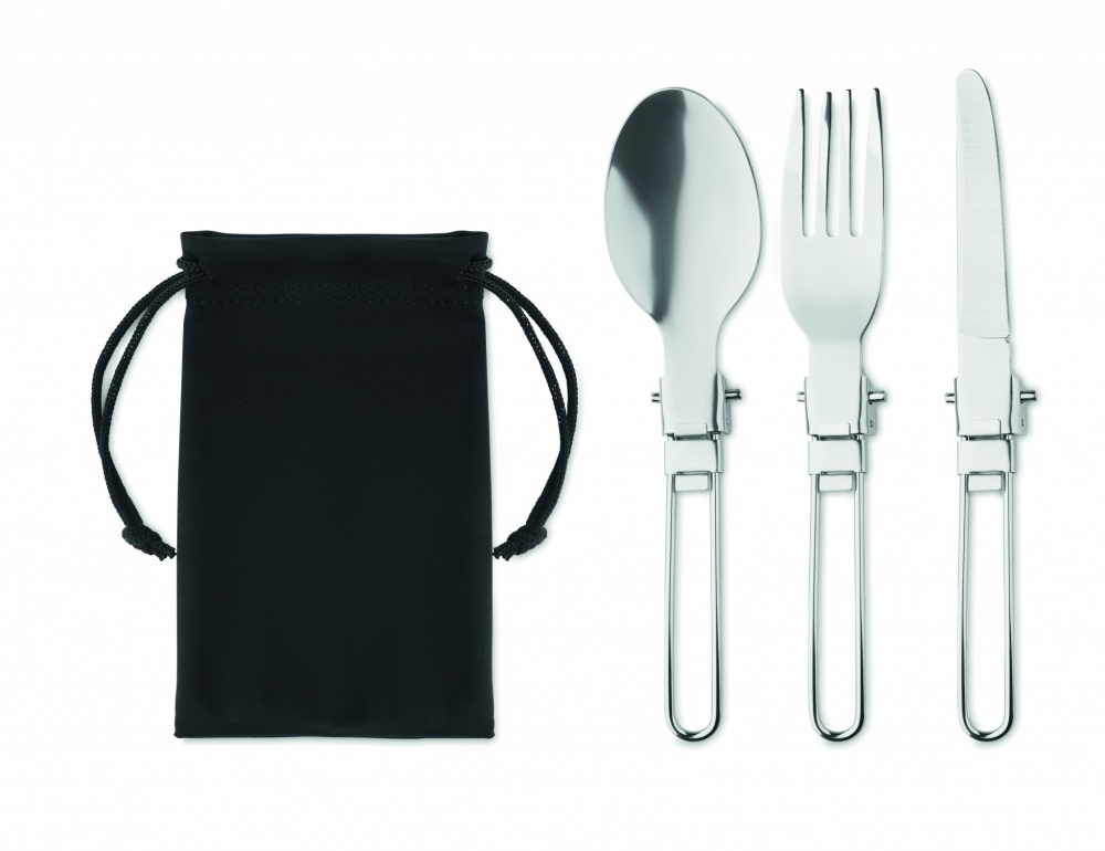 Logotrade promotional product picture of: 3-piece camping cutlery set