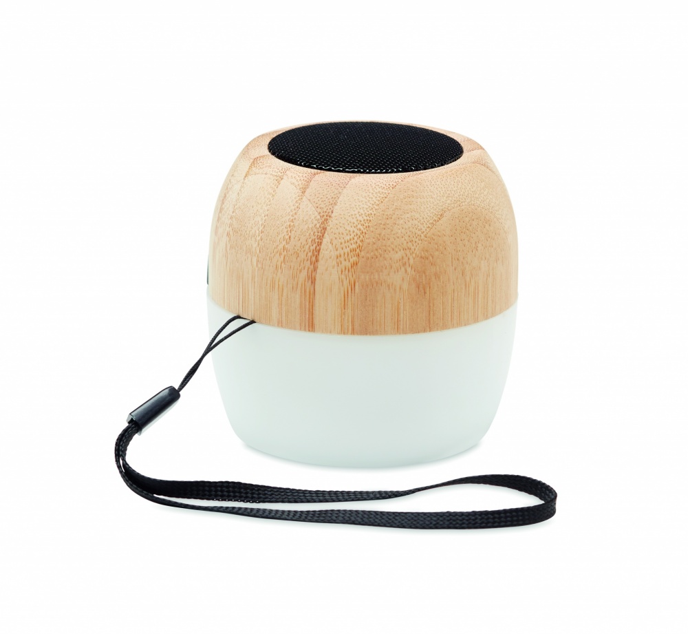 Logo trade business gifts image of: 5.0 wireless bamboo speaker