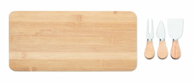 Logo trade promotional items image of: Bamboo Cheese board set