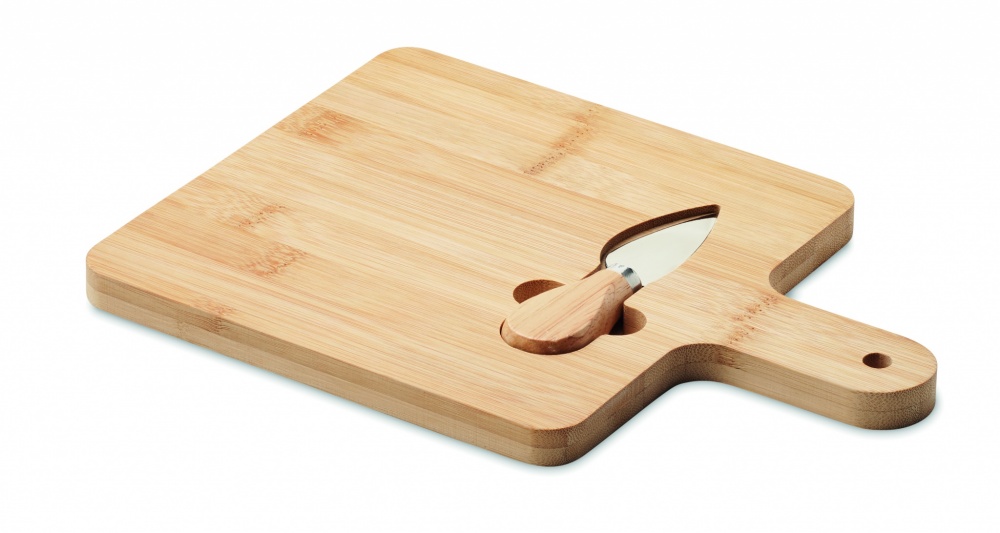 Logotrade business gift image of: Cheese board set in bamboo