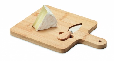 Logotrade promotional gift image of: Cheese board set in bamboo Bremen