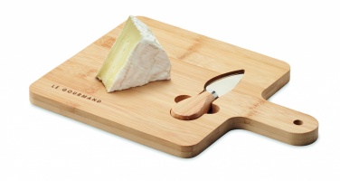 Logotrade promotional giveaways photo of: Cheese board set in bamboo Bremen