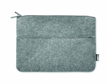 Logo trade corporate gifts image of: RPET felt zipped laptop bag