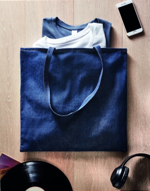 Logo trade promotional gift photo of: Recycled denim shopping bag