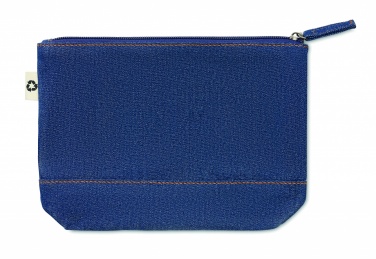 Logo trade promotional item photo of: Recycled denim cosmetic pouch