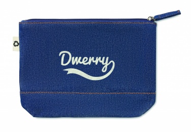 Logotrade promotional giveaways photo of: Recycled denim cosmetic pouch