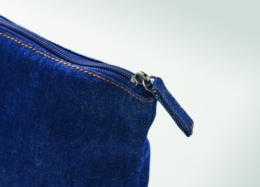 Logotrade promotional giveaway image of: Recycled denim cosmetic pouch