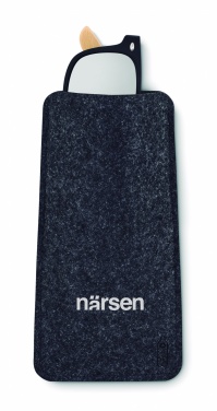 Logo trade advertising product photo of: RPET felt glasses case