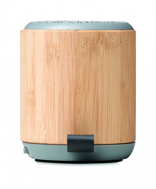 Logo trade business gifts image of: 5.3 wireless bamboo speaker