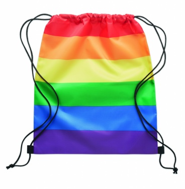 Logotrade advertising product picture of: Rainbow RPET drawstring bag