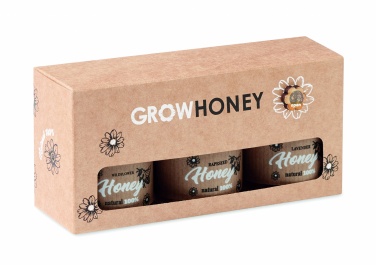 Logotrade corporate gift image of: Set of 3 wildflower honey