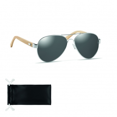 Logotrade business gift image of: Bamboo sunglasses in pouch