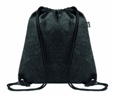 Logo trade corporate gift photo of: RPET felt drawstring bag