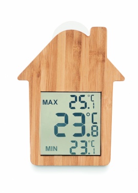 Logotrade business gifts photo of: Bamboo weather station HISA