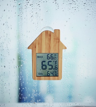 Logo trade promotional products picture of: Bamboo weather station HISA