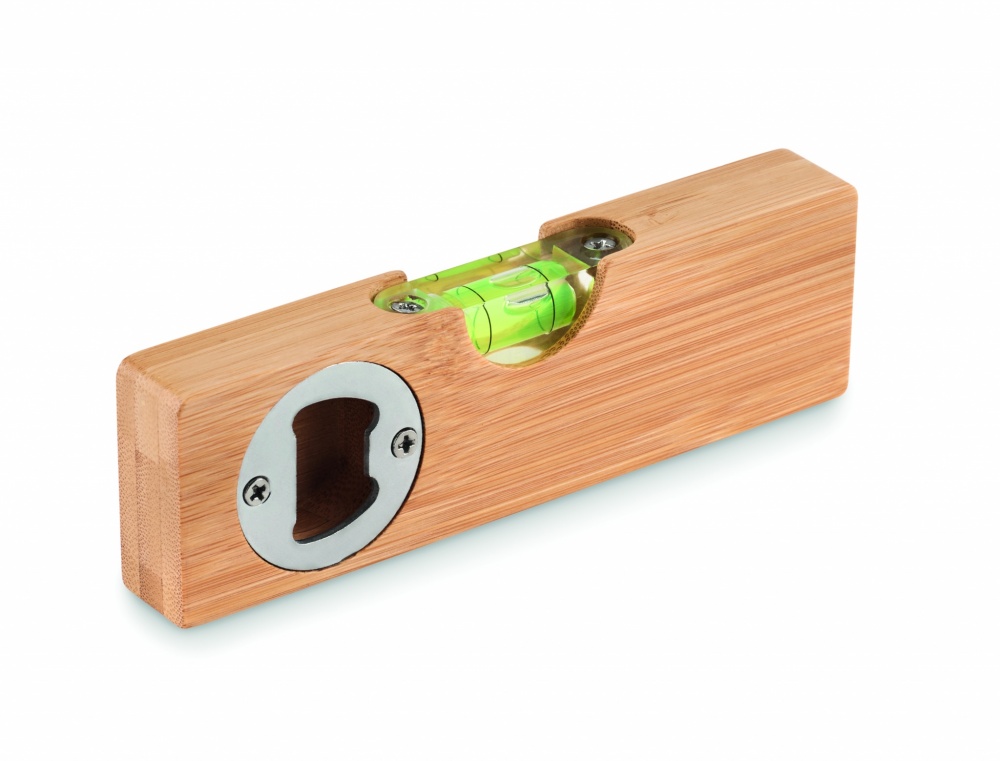 Logo trade promotional products image of: Spirit level and bottle opener