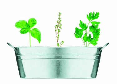 Logotrade promotional merchandise image of: Zinc tub with 3 herbs seeds