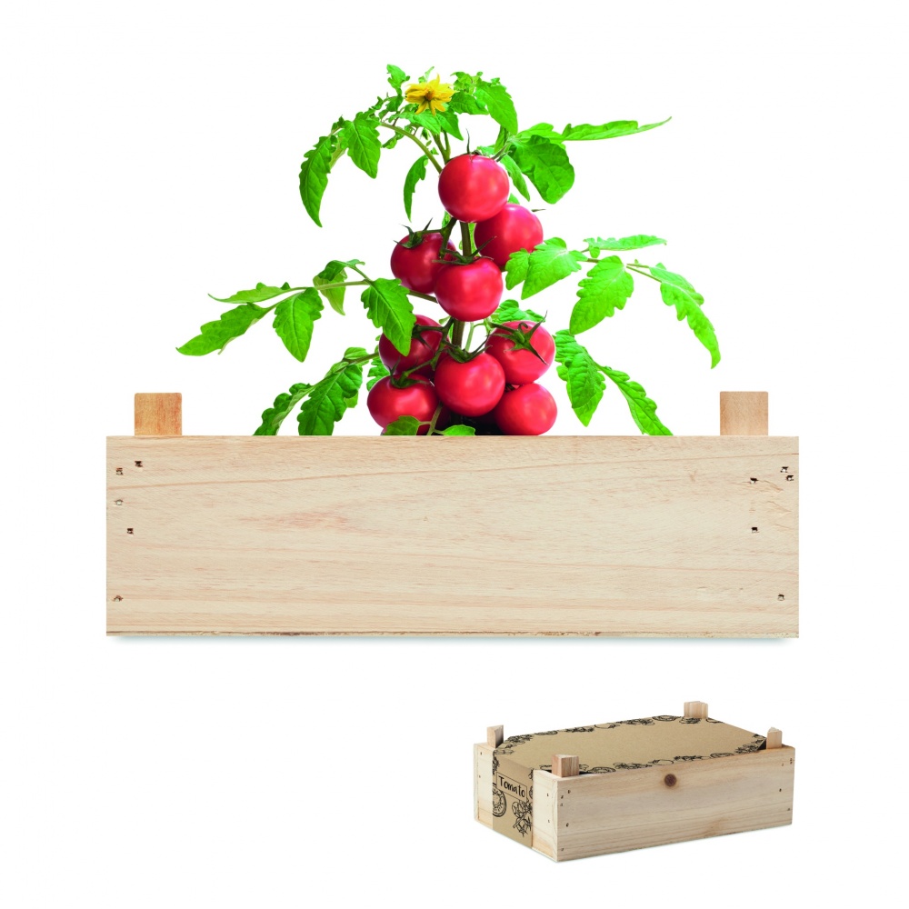 Logotrade advertising product image of: Tomato kit in wooden crate