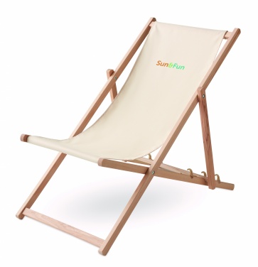 Logo trade promotional product photo of: Beach chair in wood