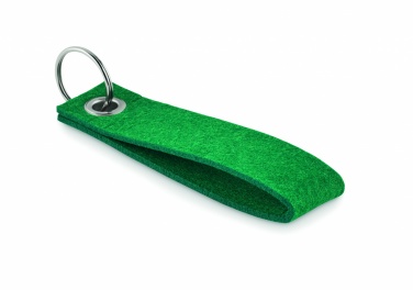 Logo trade business gift photo of: RPET felt key ring Hämeenlinna