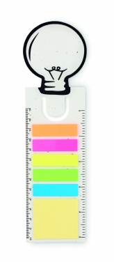 Logo trade promotional product photo of: Seed paper bookmark w/memo pad