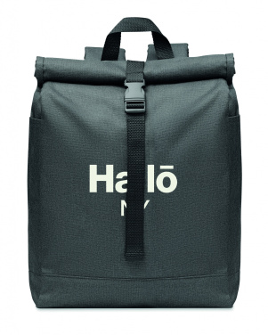 Logo trade corporate gift photo of: 600D RPET 2 tone backpack