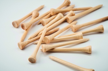 Logo trade promotional items picture of: 20 bamboo golf tees set