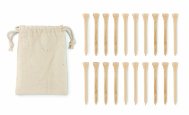 Logotrade promotional giveaway picture of: 20 bamboo golf tees set