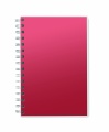 A5 RPET notebook recycled lined, Red