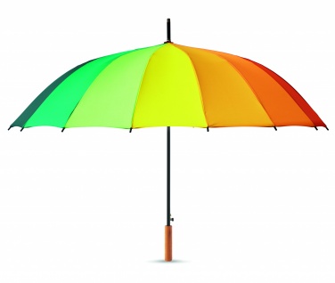 Logo trade promotional merchandise photo of: 27 inch rainbow umbrella