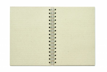 Logo trade promotional gifts image of: A5 grass notebook 80 lined