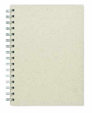 Logo trade promotional merchandise picture of: A5 grass notebook 80 lined