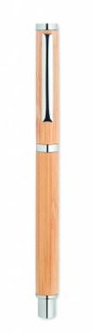 Logo trade promotional giveaways picture of: Bamboo gel pen