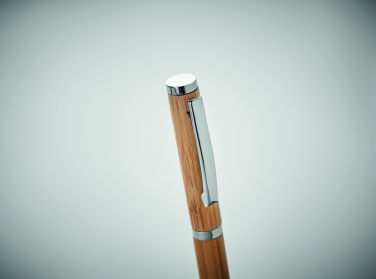 Logo trade business gift photo of: Bamboo gel pen