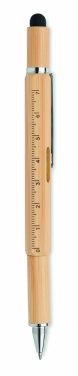 Logo trade promotional gifts picture of: Spirit level pen in bamboo