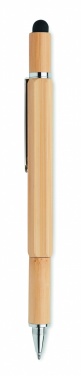 Logotrade business gifts photo of: Spirit level pen in bamboo