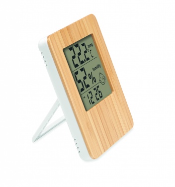 Logotrade promotional gifts photo of: Bamboo weather station