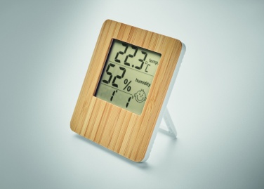 Logotrade advertising products photo of: Bamboo weather station